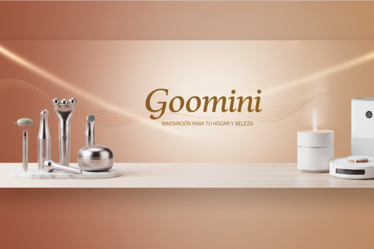 Banner Goomini con colores cálidos